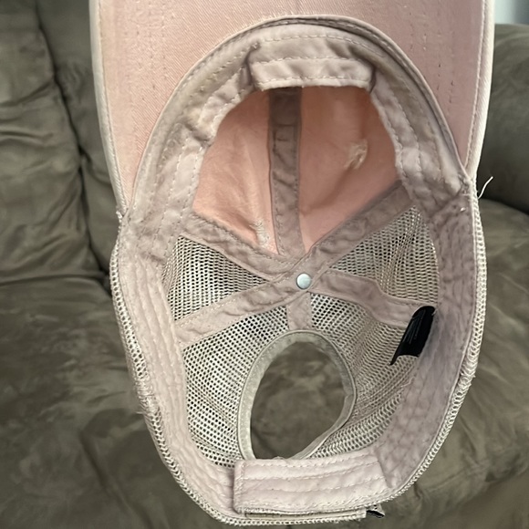 Ponytail Baseball Hat or Cap: Distressed - Picture 5 of 7